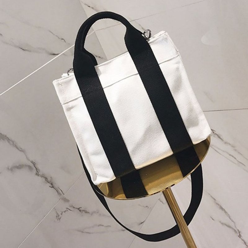 Neformální Dámská Crossbody Kabelka S Vertikálními Pruhy