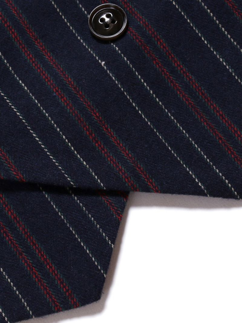 Dvouřadá Anglická Vesta S Pruhy Na Knoflíky
