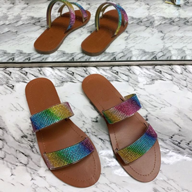 Ploché S Slip-on Flip Flop Letní Pantofle