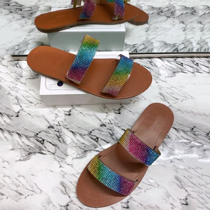 Ploché S Slip-on Flip Flop Letní Pantofle