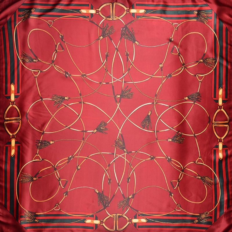Tisk Vintage Šátky S Geometrickým Vzorem