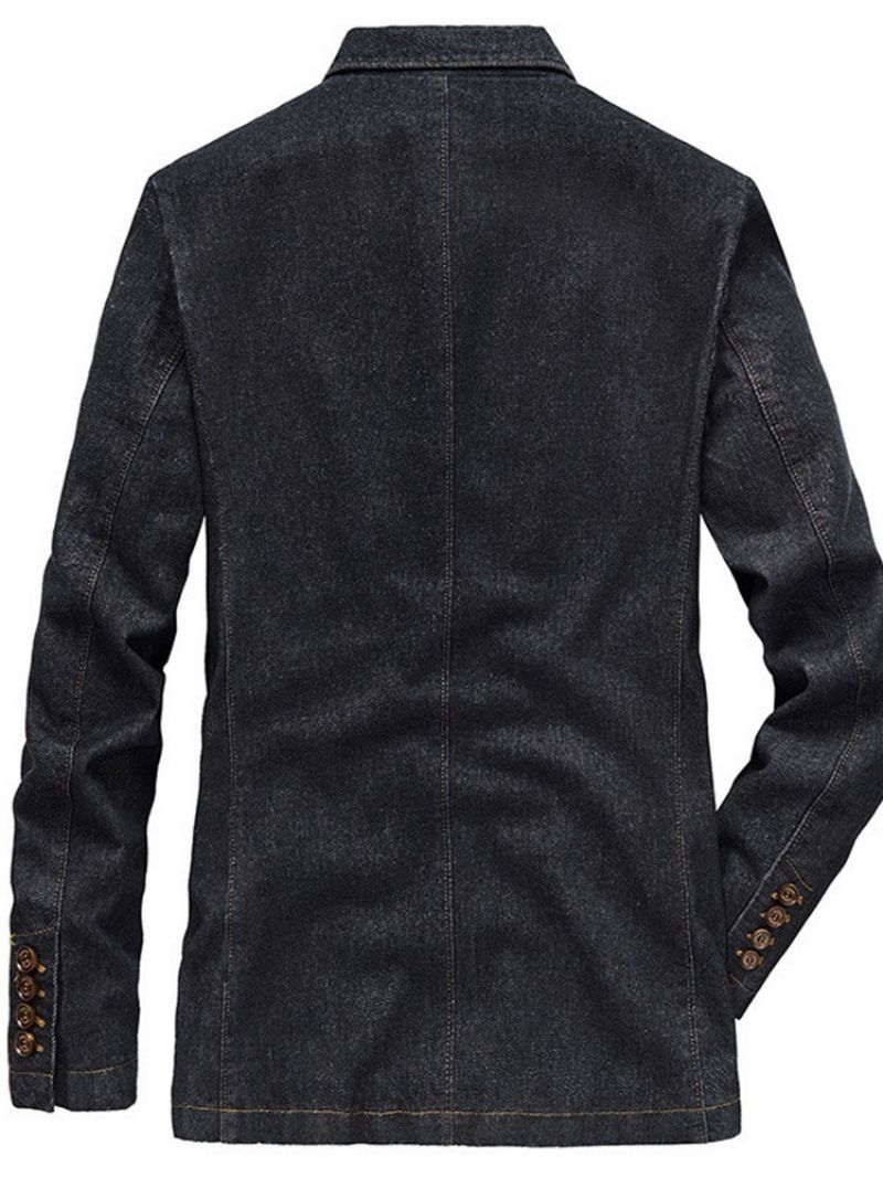 Pocket Lapel Plain England Jacket