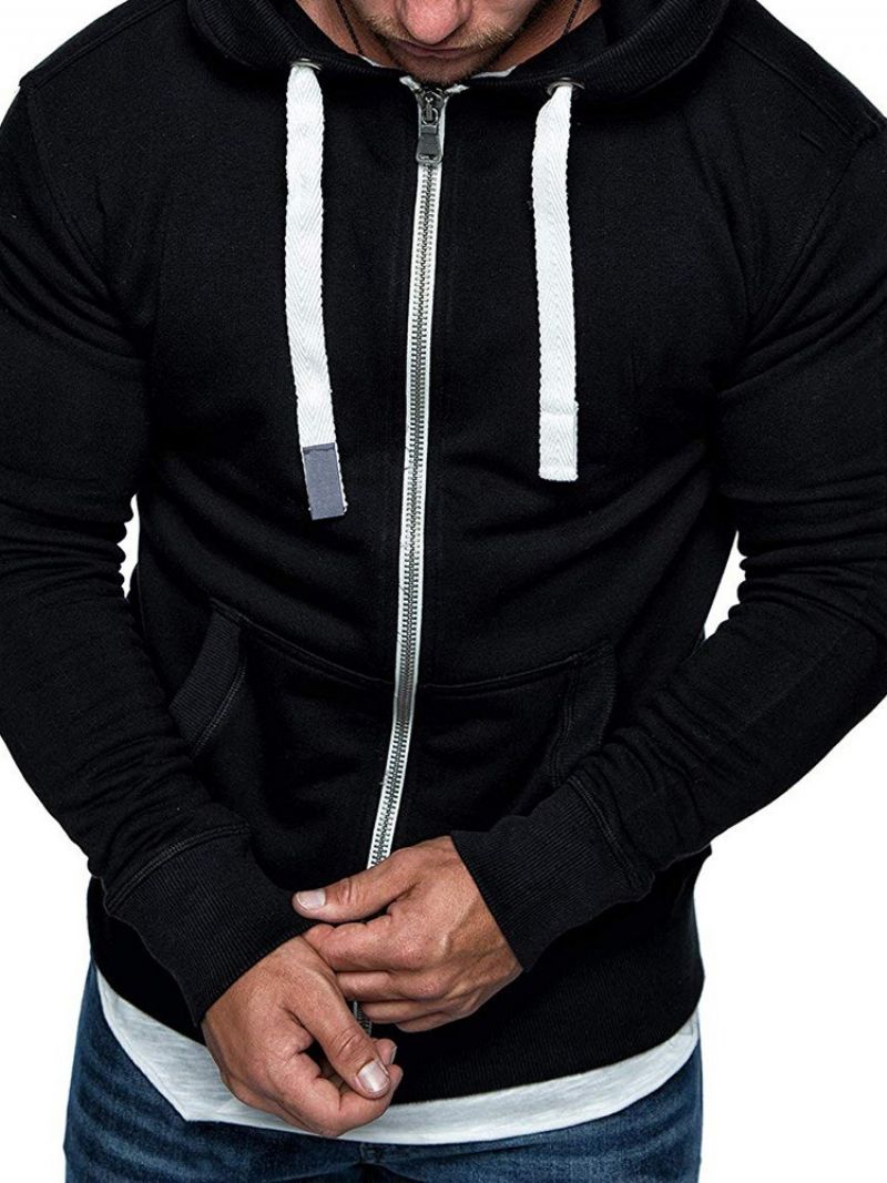 Kapesní Kardiganové Mikiny Na Zip Pro Volný Čas