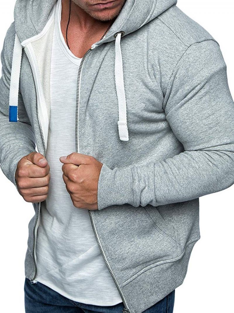 Kapesní Kardiganové Mikiny Na Zip Pro Volný Čas