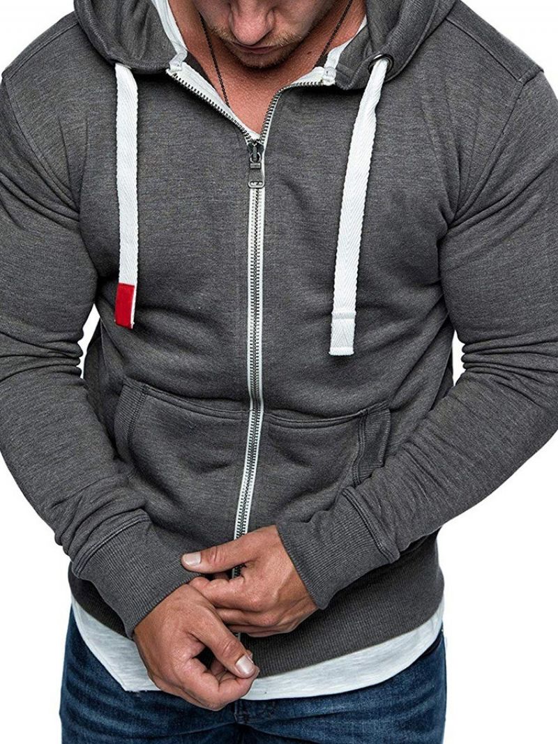 Kapesní Kardiganové Mikiny Na Zip Pro Volný Čas