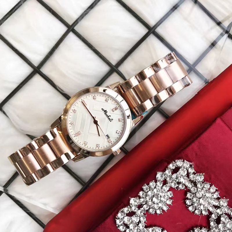Mřížkové Kulaté Hodinky Quartz
