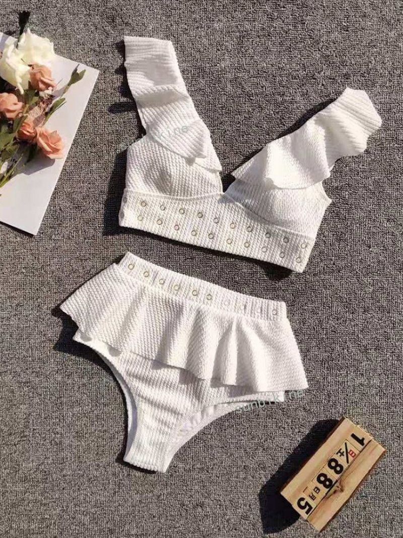 Plain Tankini Set Falbala Plavky