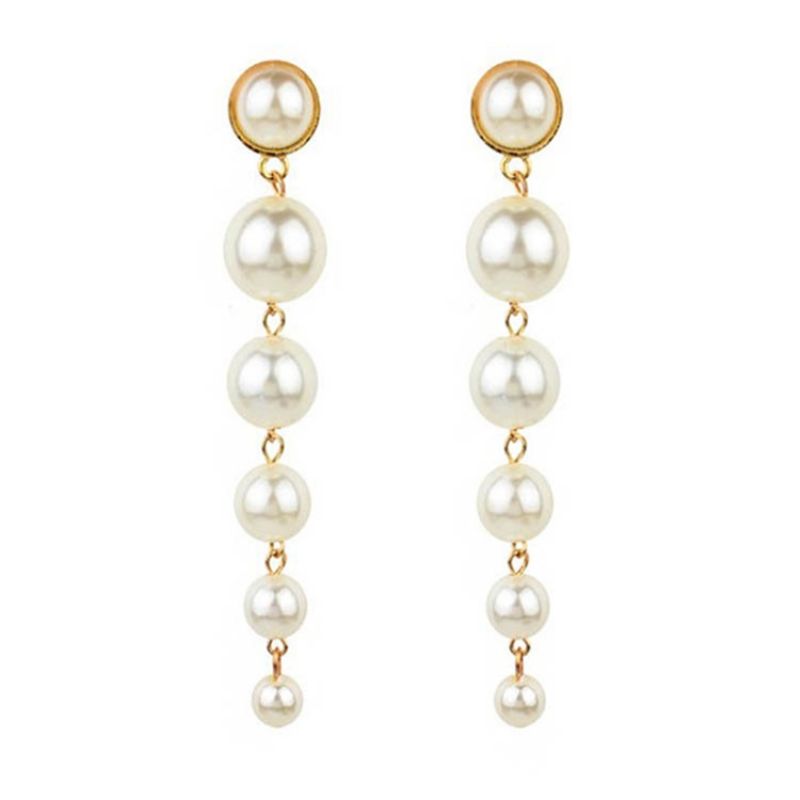 Narozeninové Náušnice Ze Slitiny Pearl Water Drop