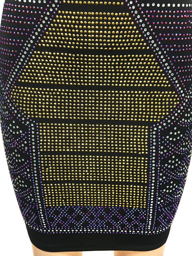 Zimní Bodycon Svetr S Kulatým Výstřihem Nad Kolena S Dlouhým Rukávem