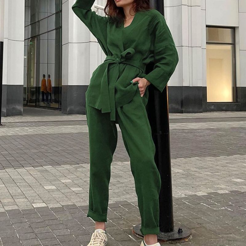 Western Plain Pants Rovné Dvoudílné Sady