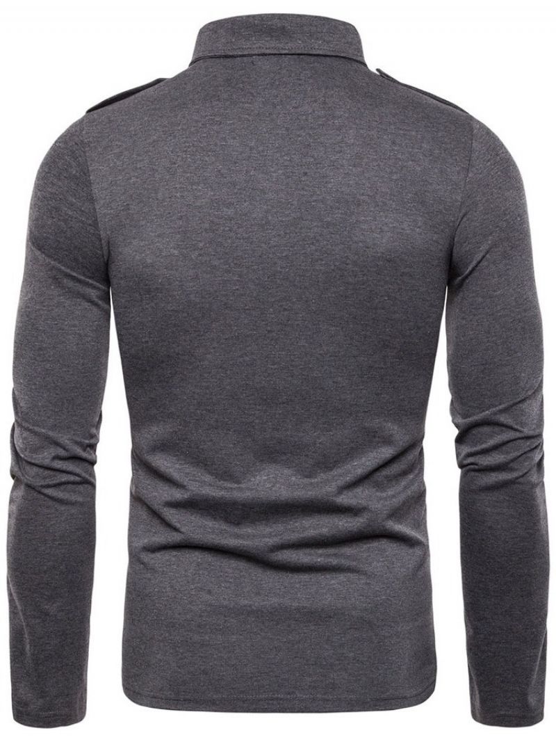 Pánská Obyčejná Polokošile Pocket Polo Neck