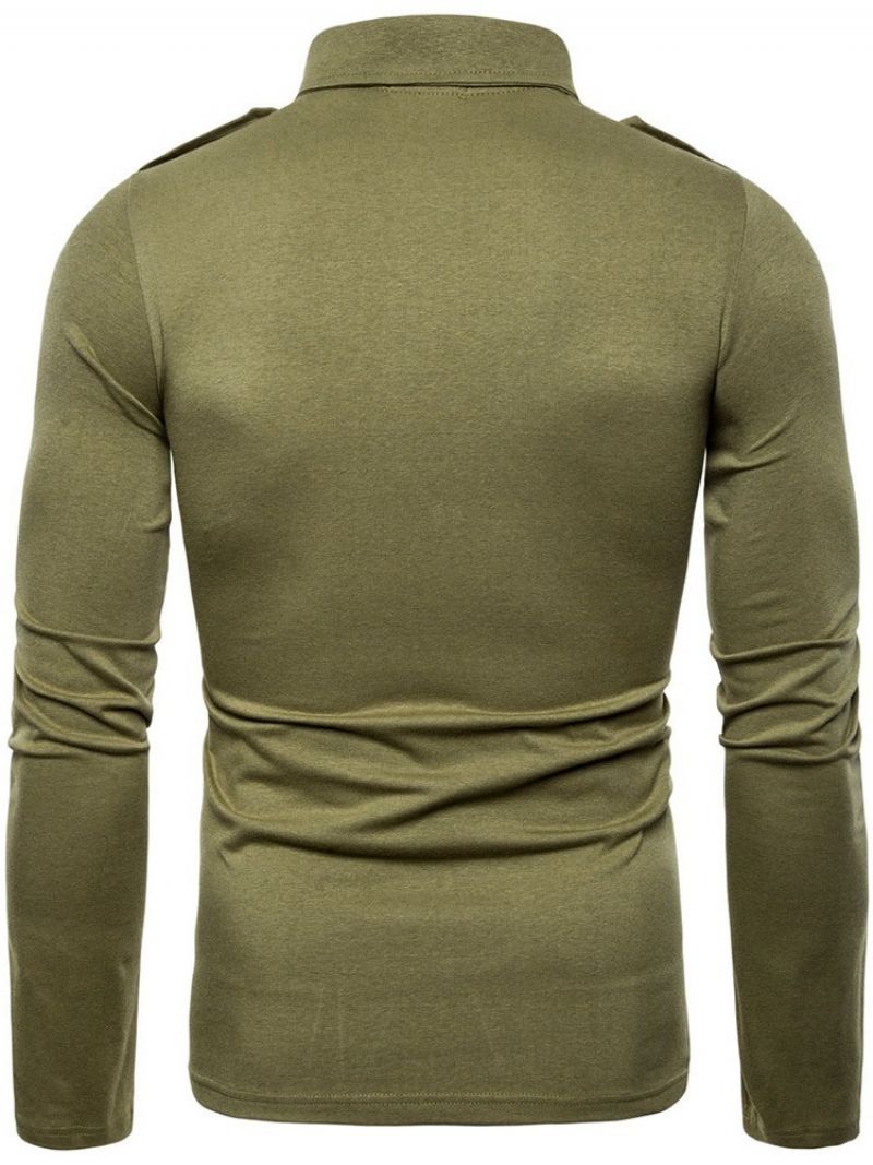 Pánská Obyčejná Polokošile Pocket Polo Neck