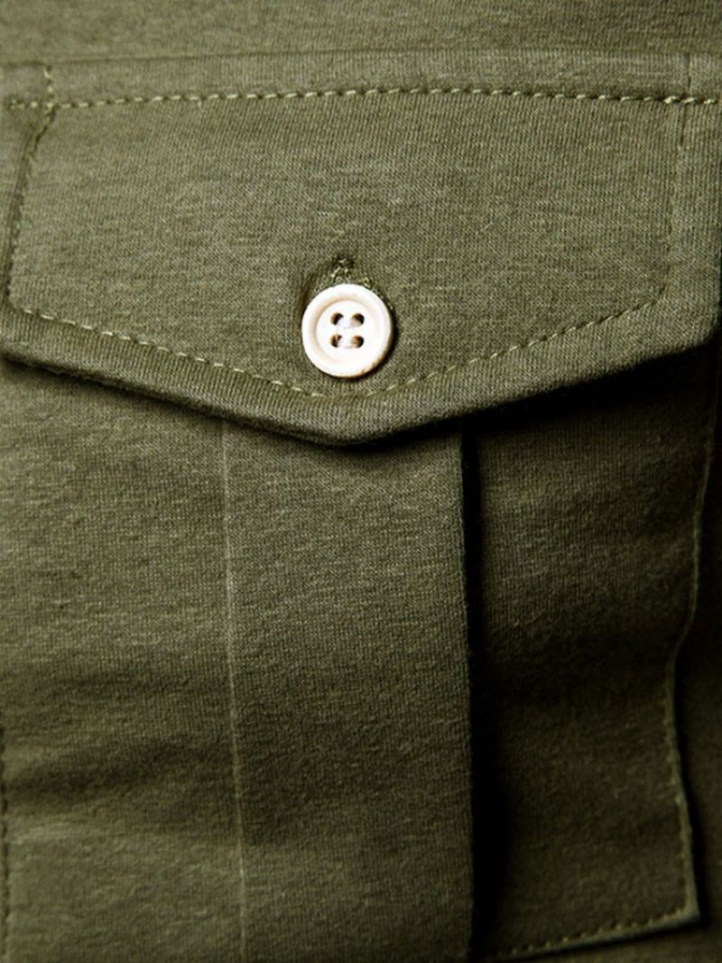 Pánská Obyčejná Polokošile Pocket Polo Neck