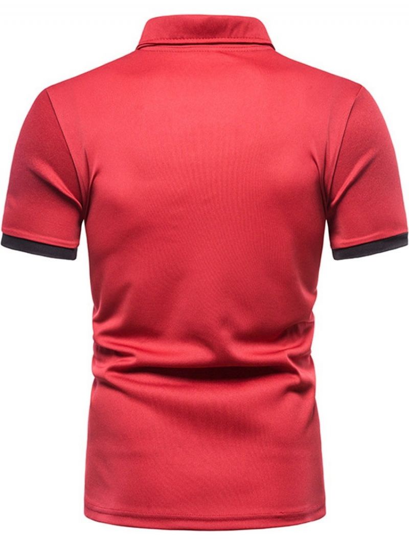 Pánská Polokošile Polo Neck Sports Button