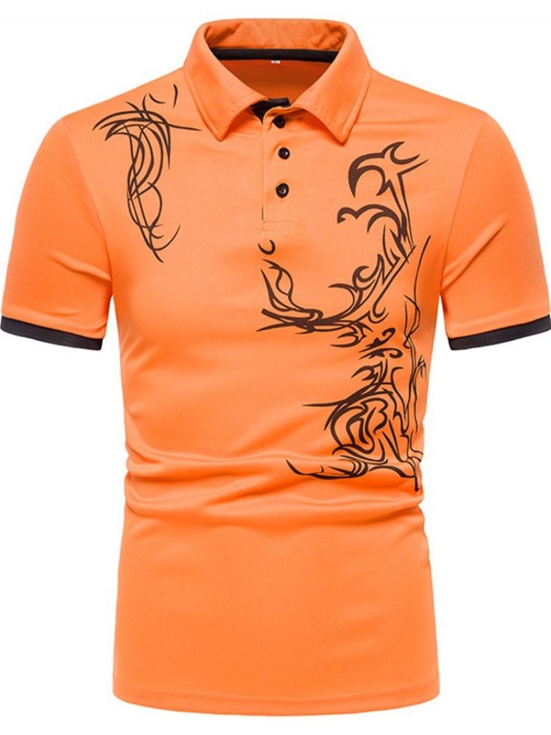Pánská Polokošile Polo Neck Sports Button