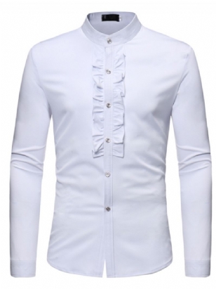 Pánské Košile Slim Fit S Límečkem S Límečkem