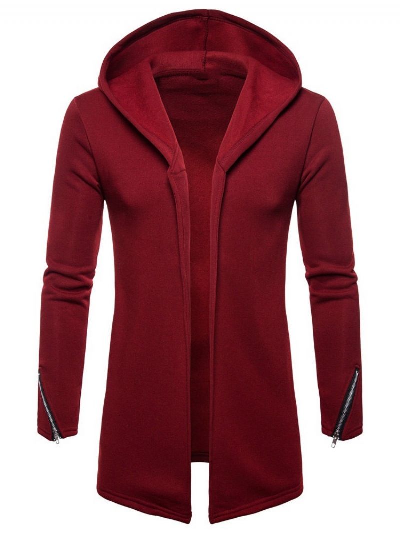 Mikiny Na Zip Cardigan Plain European Fall