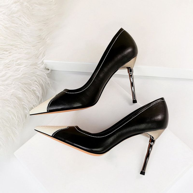 Jehlový Podpatek Thread Pointed Toe Western Tenké Boty