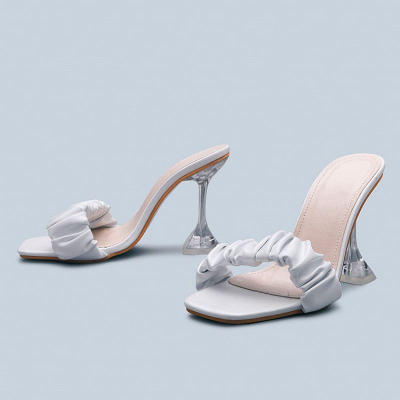 Nit Spool Heel Flip Flop Obyčejné Dámské Pantofle