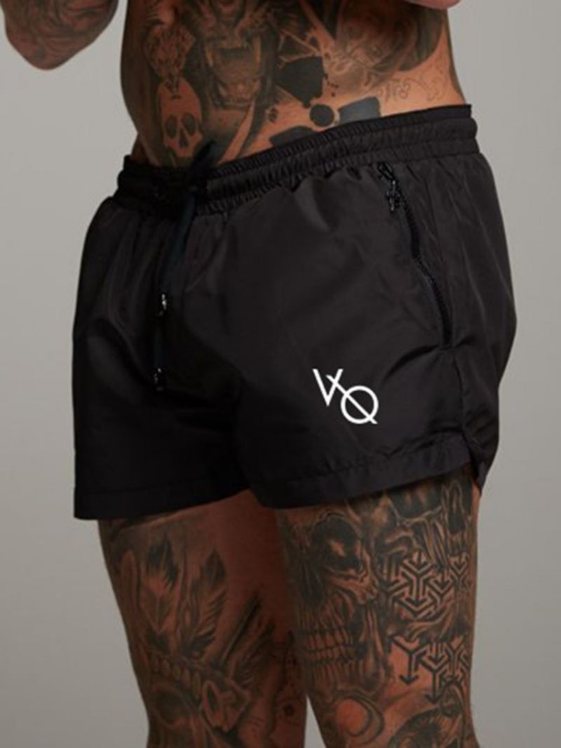 Pánské Sportovní Kalhoty Quick Dry Letter Shorts