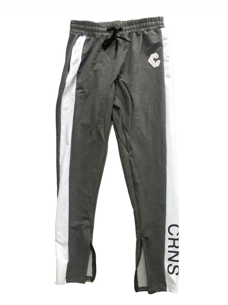 Pánské Sportovní Kalhoty S Potiskem Cotton Letter Zipper