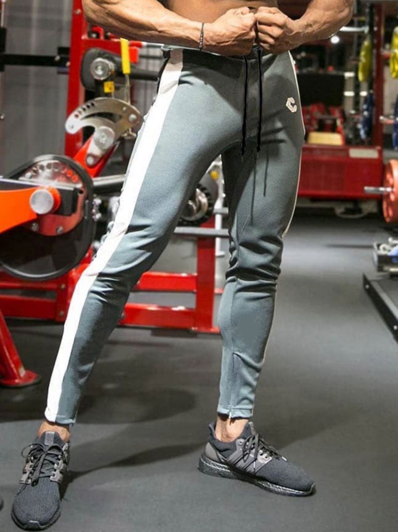 Pánské Sportovní Kalhoty S Potiskem Cotton Letter Zipper
