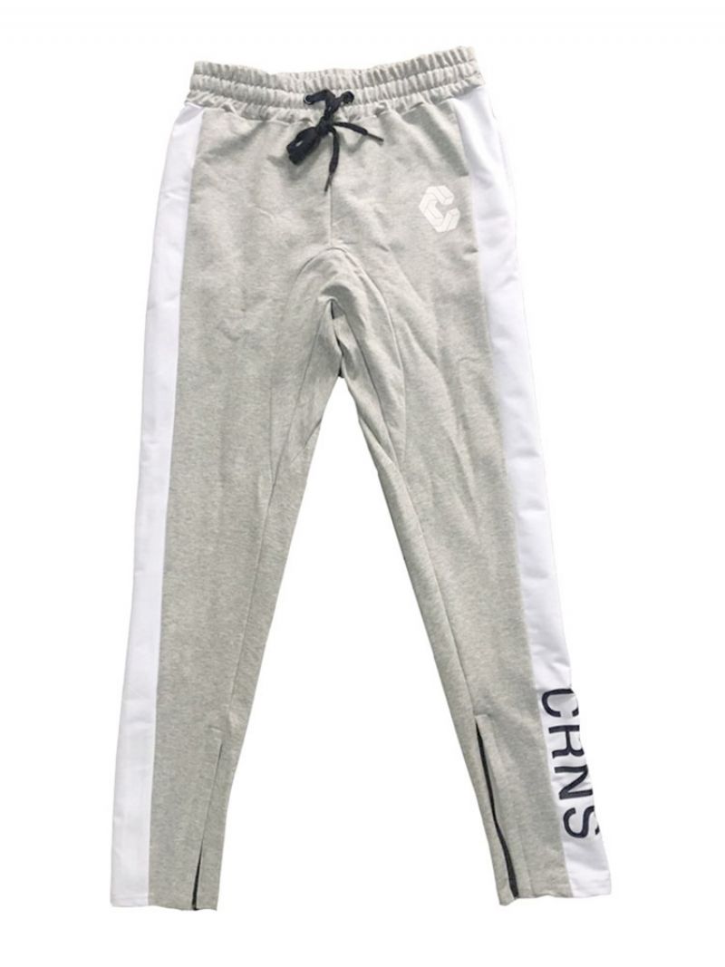Pánské Sportovní Kalhoty S Potiskem Cotton Letter Zipper