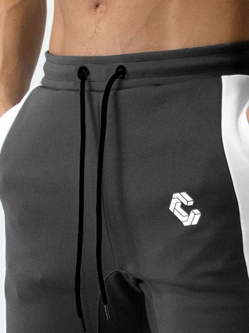 Pánské Sportovní Kalhoty S Potiskem Cotton Letter Zipper