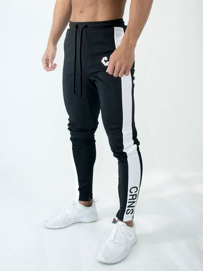 Pánské Sportovní Kalhoty S Potiskem Cotton Letter Zipper