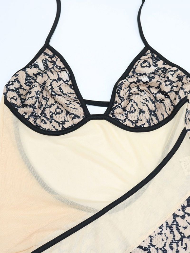 Color Block Délka Ke Kotníkům Sexy Úzký Overal Do Poloviny Pasu