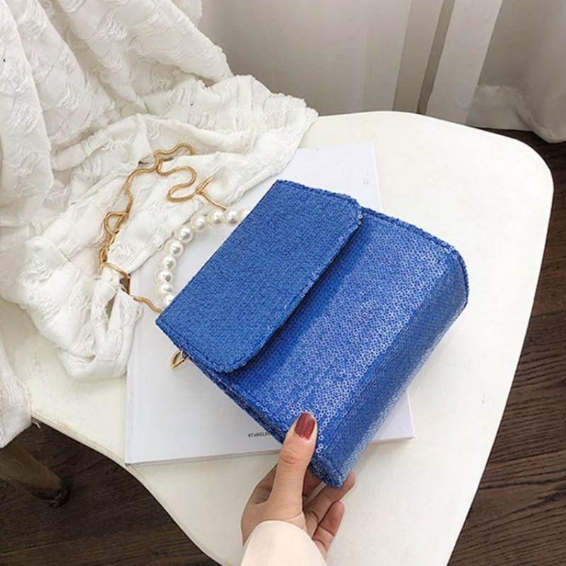 Crossbody Kabelka Pu Sequins Plain Paillette