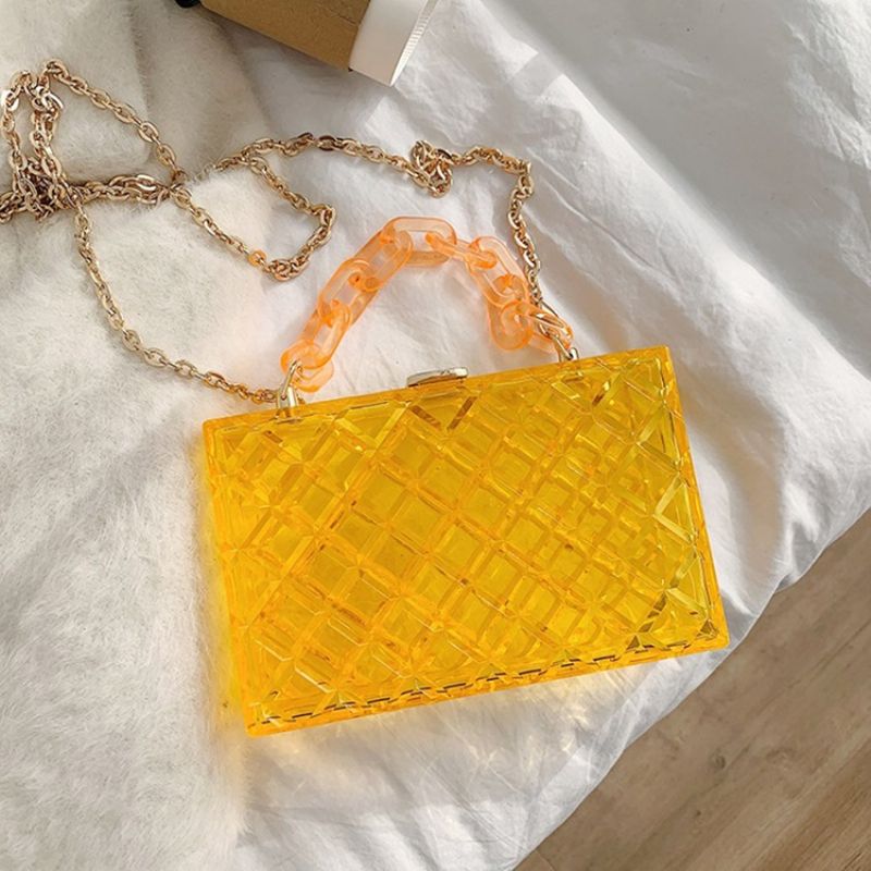 Korejské Crossbody Kabelky Lock Plain Flap