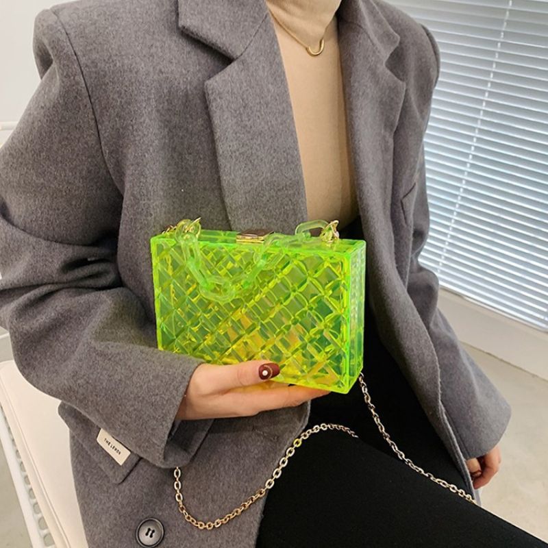Korejské Crossbody Kabelky Lock Plain Flap