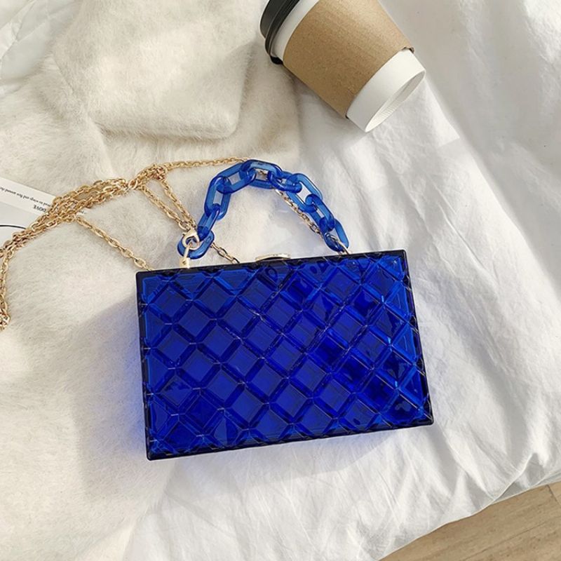 Korejské Crossbody Kabelky Lock Plain Flap