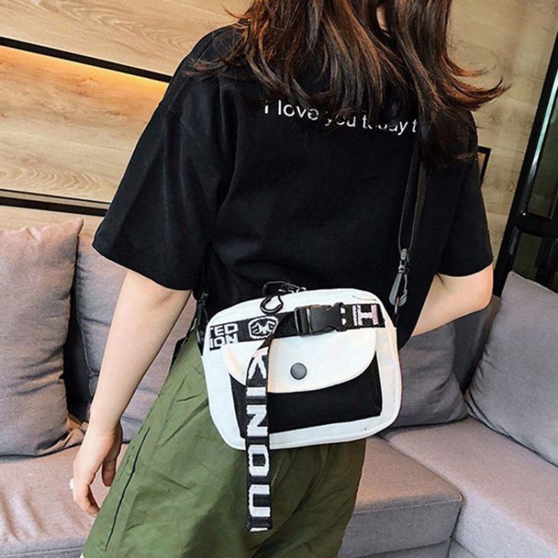 Opaskem Zdobené Čtvercové Crossbody Kabelky