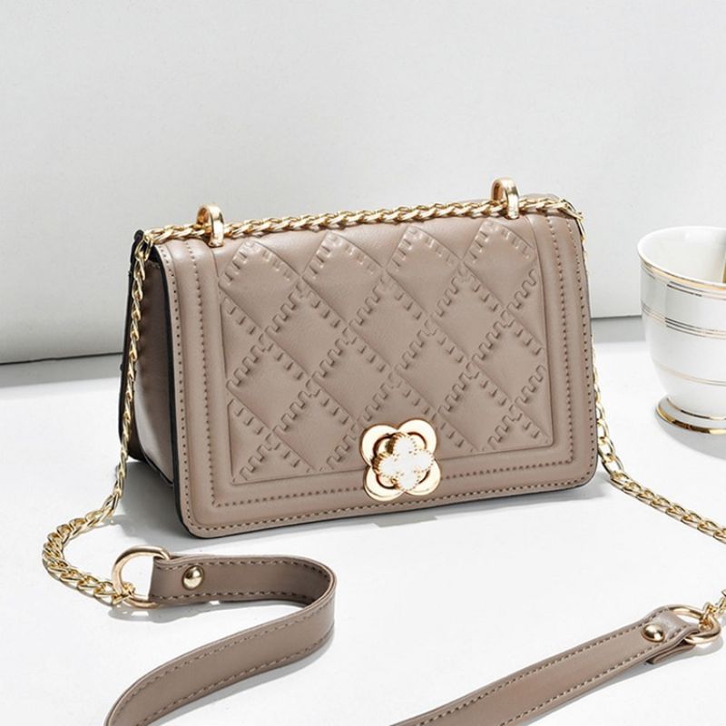 Řetízkové Obdélníkové Pu Kabelky Crossbody