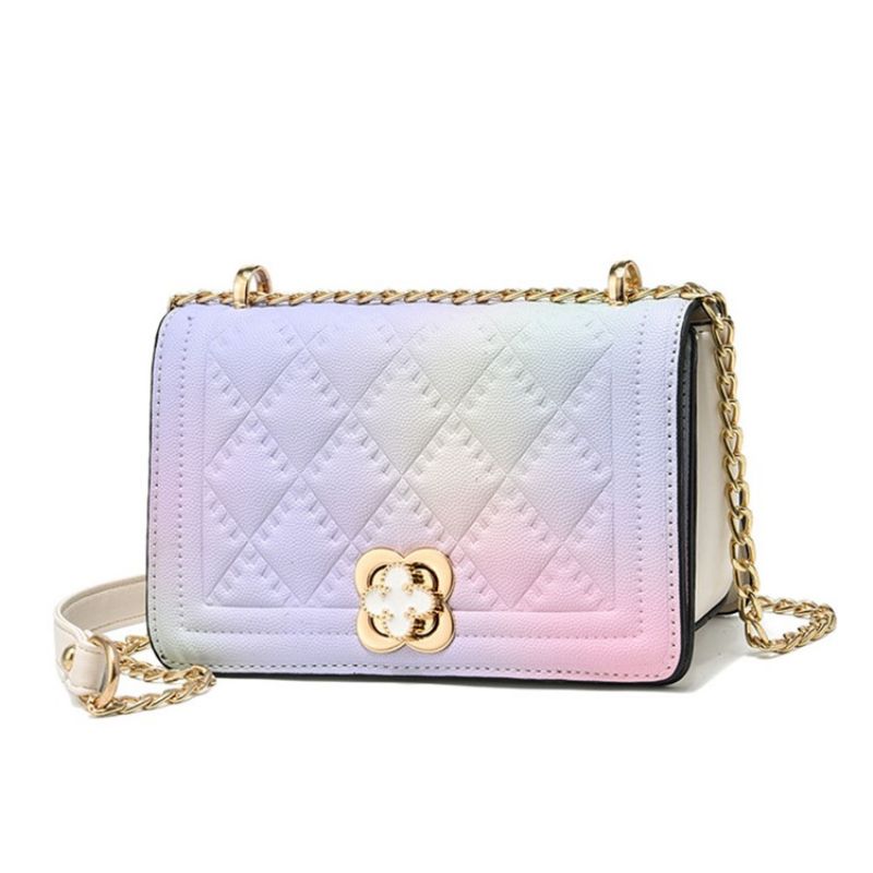 Řetízkové Obdélníkové Pu Kabelky Crossbody
