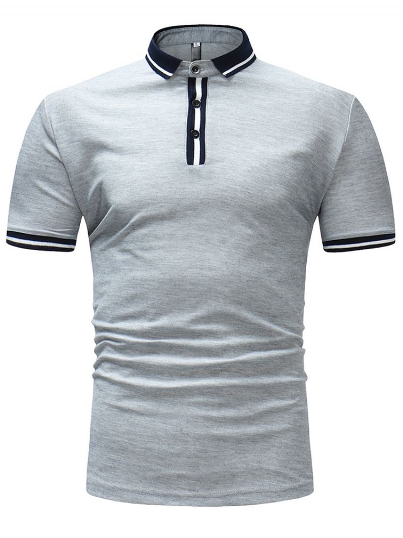 Pánské Polo Tričko Stripe Plain Slim Fit
