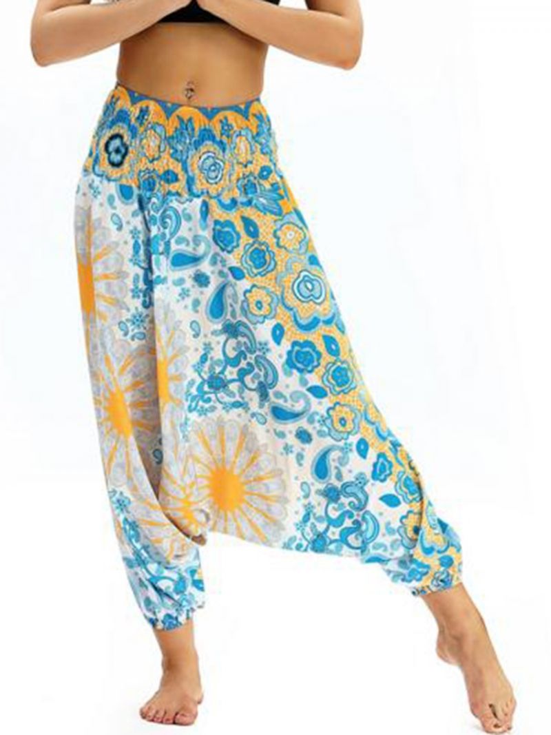 Bohemian Print Yoga Harem Jogger Kalhoty