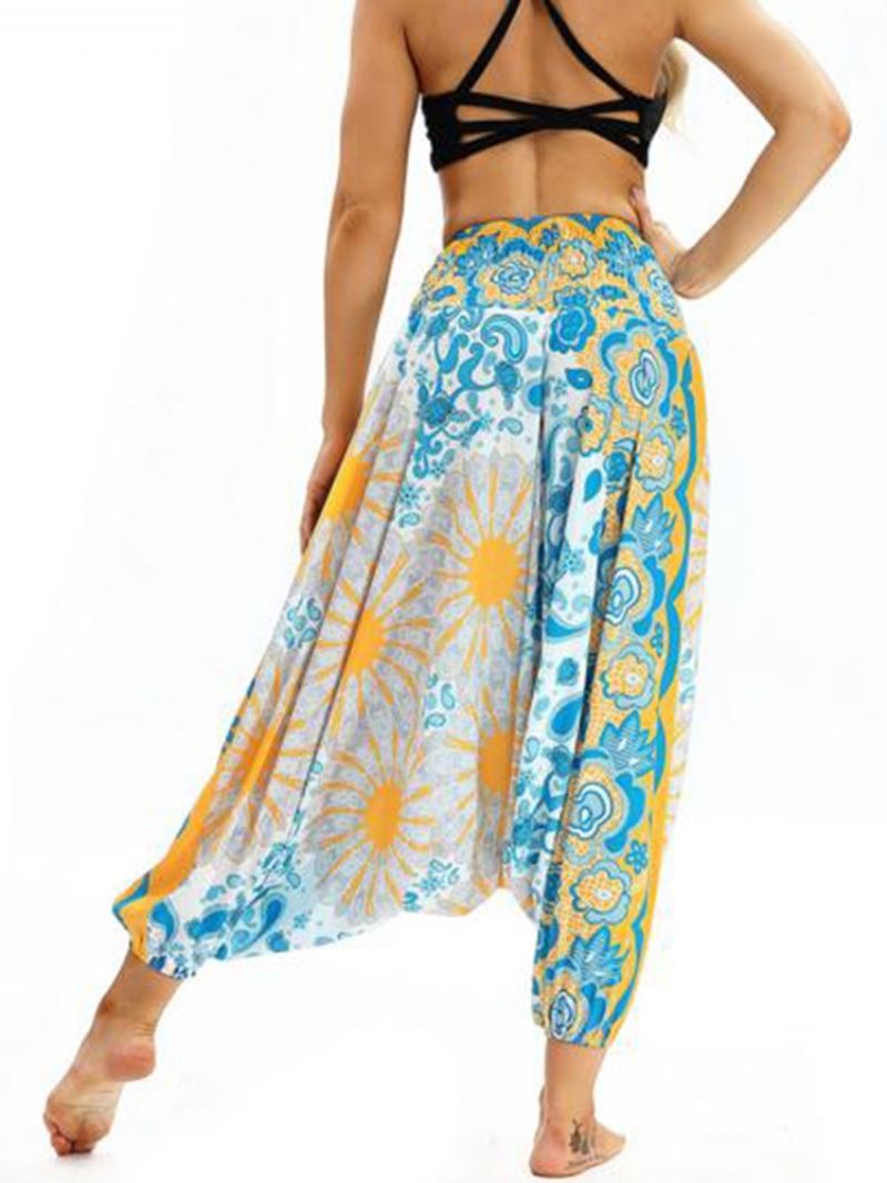 Bohemian Print Yoga Harem Jogger Kalhoty