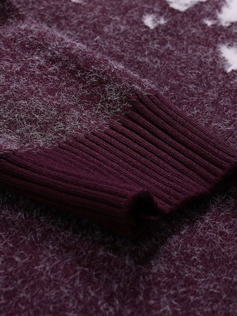 Pánský Tenký Svetr S Kulatým Výstřihem Standard Animal Winter