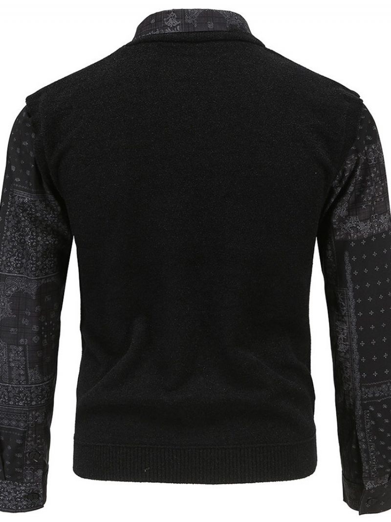Standardní Barevný Svetr Patchwork Spring Ol Pro Volný Čas